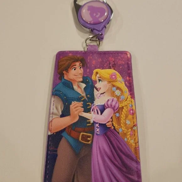 Loungefly Disney Tangled Rapunzel & Flynn Retractable Lanyard ID Holder … - Picture 2 of 9